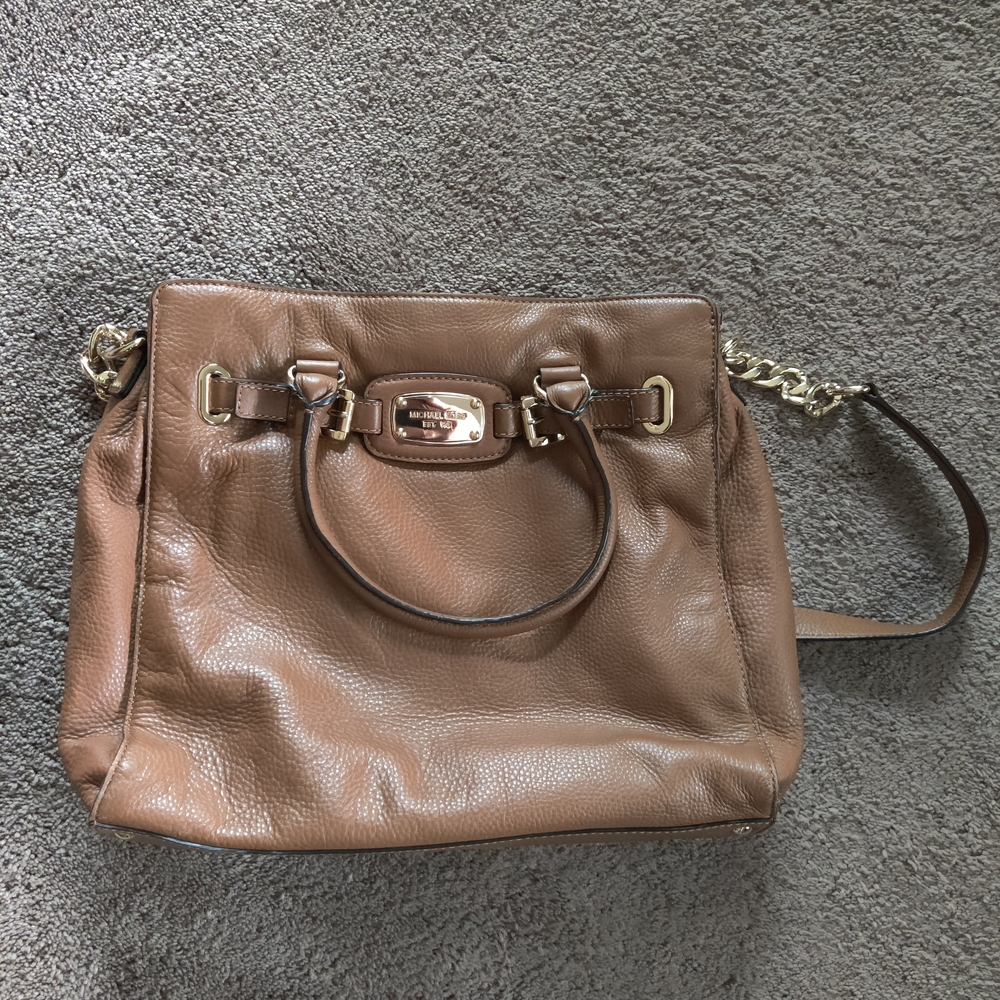 Michael Kors Brown Leather Tote Bag